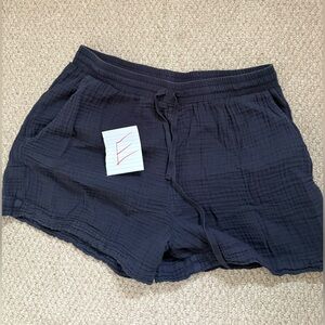 Velvet by Graham & Spencer High Waist Black Cotton Shorts